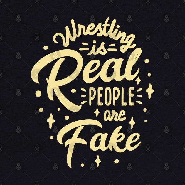 Wrestling Reality Tee by Vectographers